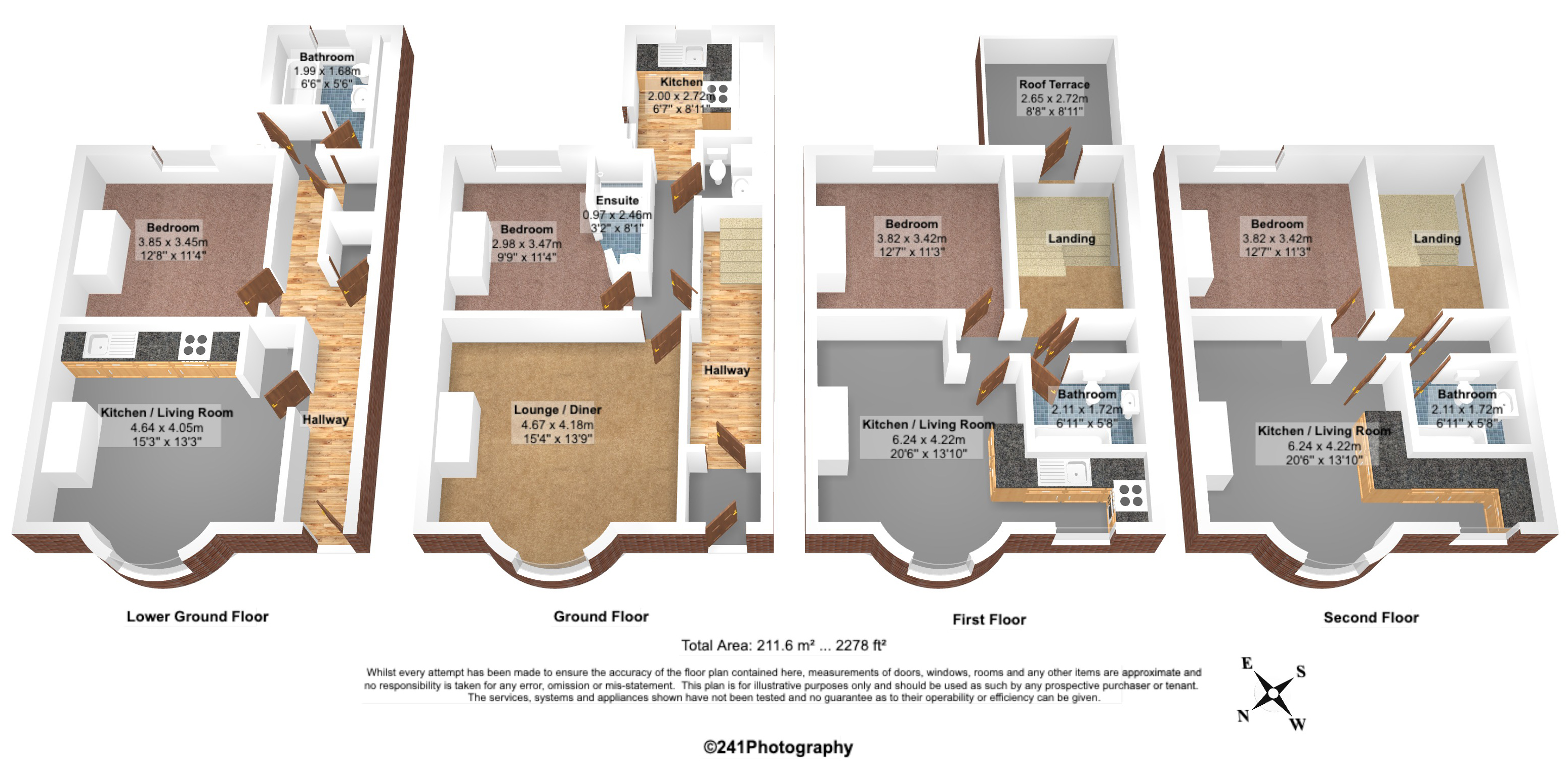 3D property floorplan by 241Photography